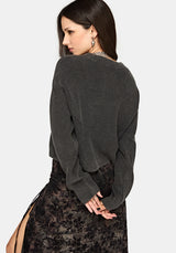 Eira Bleach Wash Strick Pullover