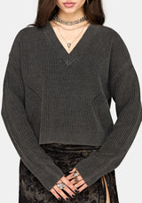 Eira Bleach Wash Strick Pullover