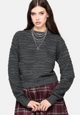Stormi Wave Streifen Strick Pullover