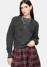 Stormi Wave Streifen Strick Pullover