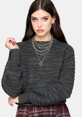 Stormi Wave Streifen Strick Pullover