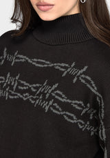 Arboreal Barbed Wire Strick Pullover
