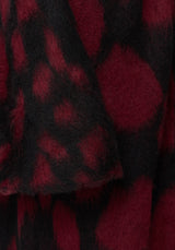 Adder Scales Jacquard Lang geschnitten Strickjacke