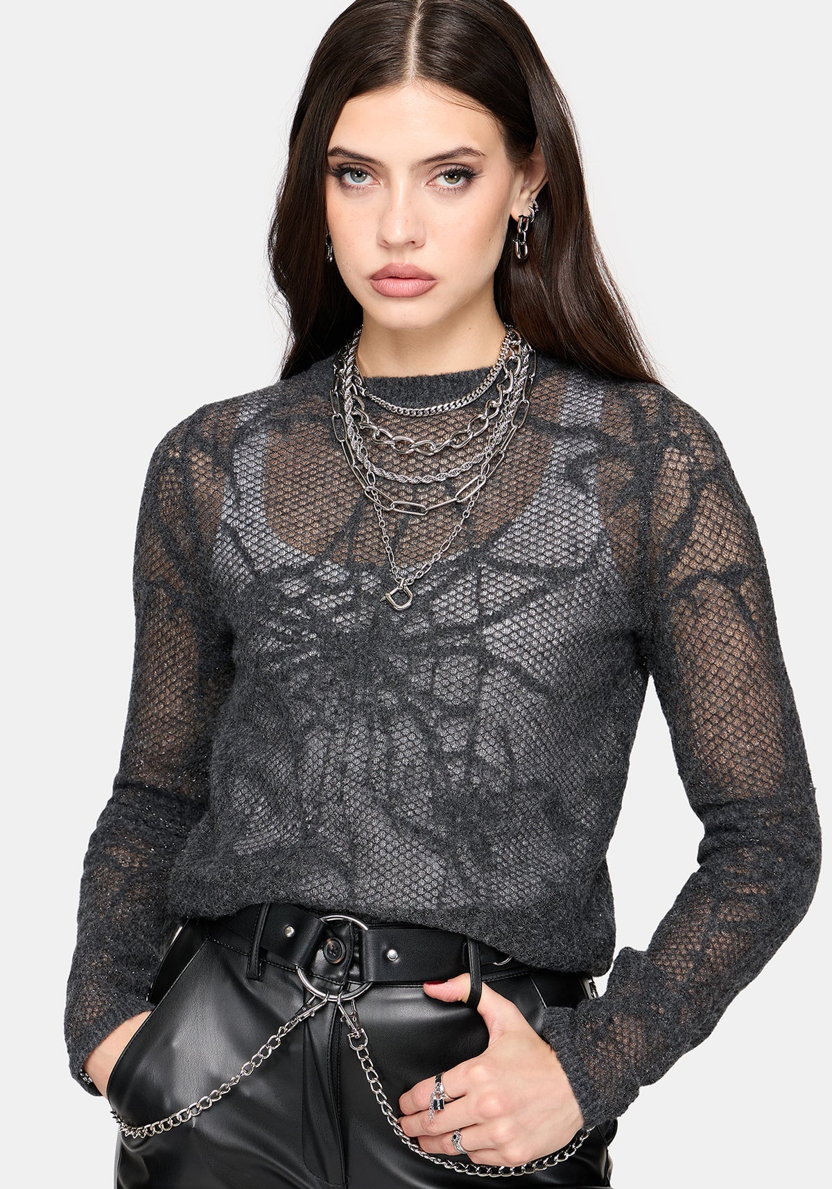 Olwen Cobweb Strick Oberteil