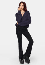 Seren Fluffy Strick Strickjacke