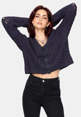 Seren Fluffy Strick Strickjacke