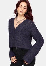 Seren Fluffy Strick Strickjacke