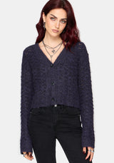 Seren Fluffy Strick Strickjacke