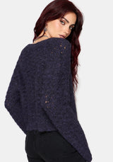 Seren Fluffy Strick Strickjacke