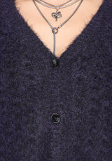 Seren Fluffy Strick Strickjacke