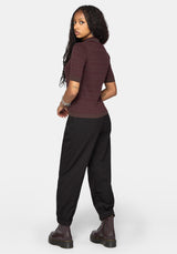Glenna Knit Top - Burgundy