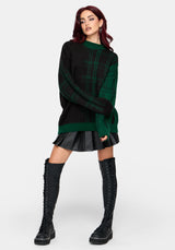 Checkmate Karo Fluffy Strick Pullover