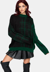 Checkmate Karo Fluffy Strick Pullover