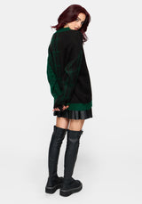 Checkmate Karo Fluffy Strick Pullover