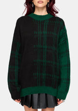Checkmate Karo Fluffy Strick Pullover