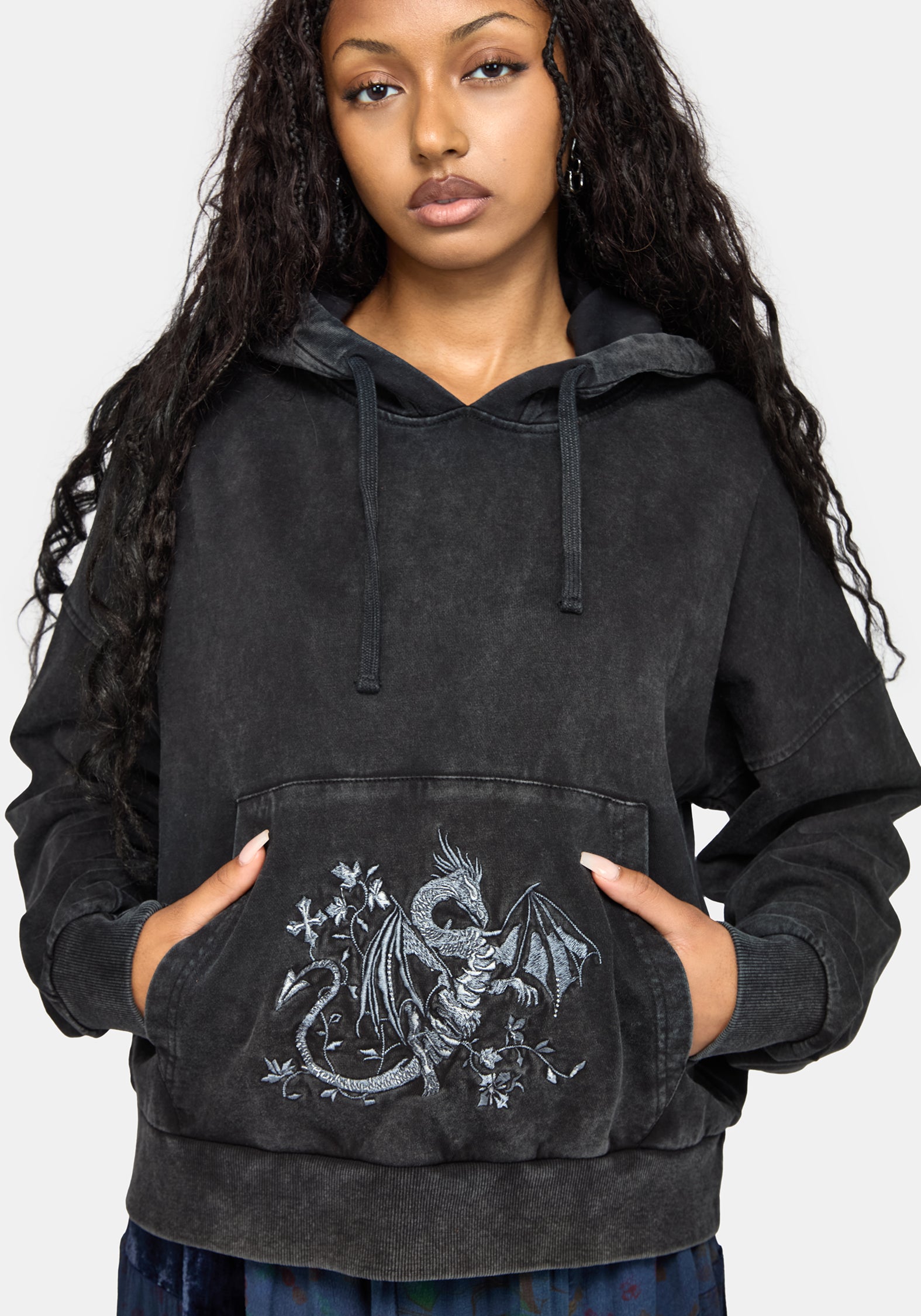 Mira Dragon Embroidered Hoody