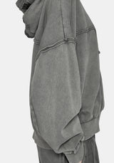 Mio Witches Knot Distressed Seam Hoody