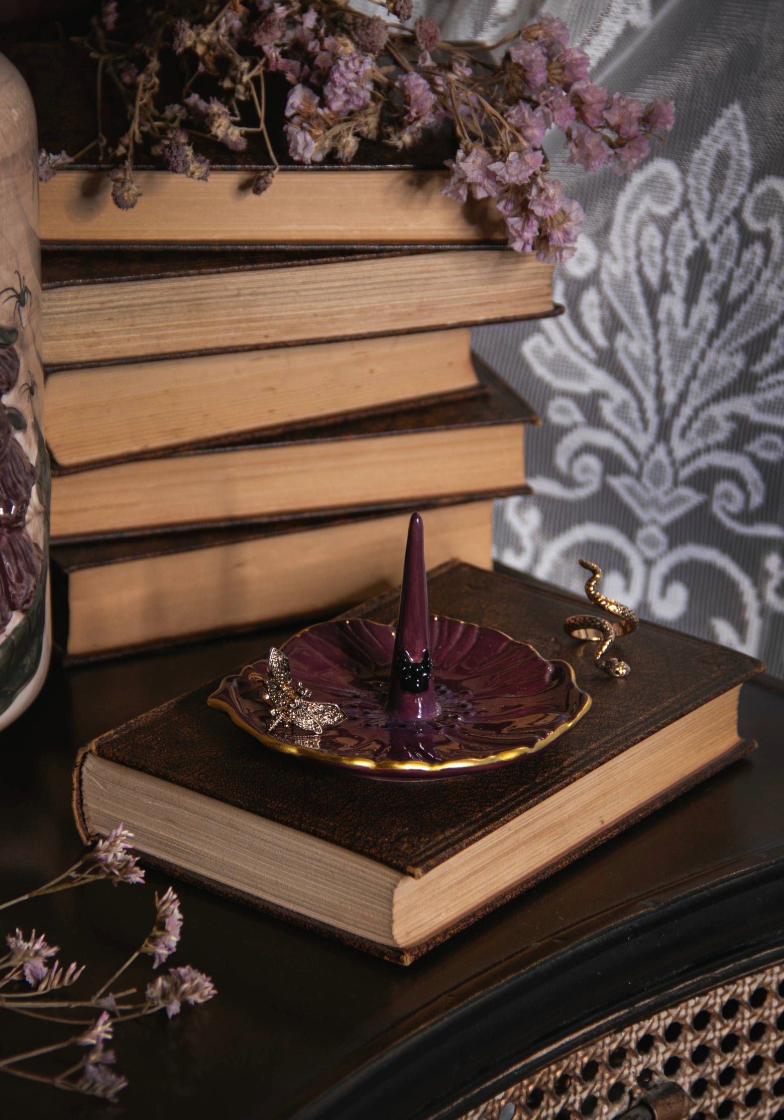 Domaine Baroque Ceramic Poppy Trinket Dish