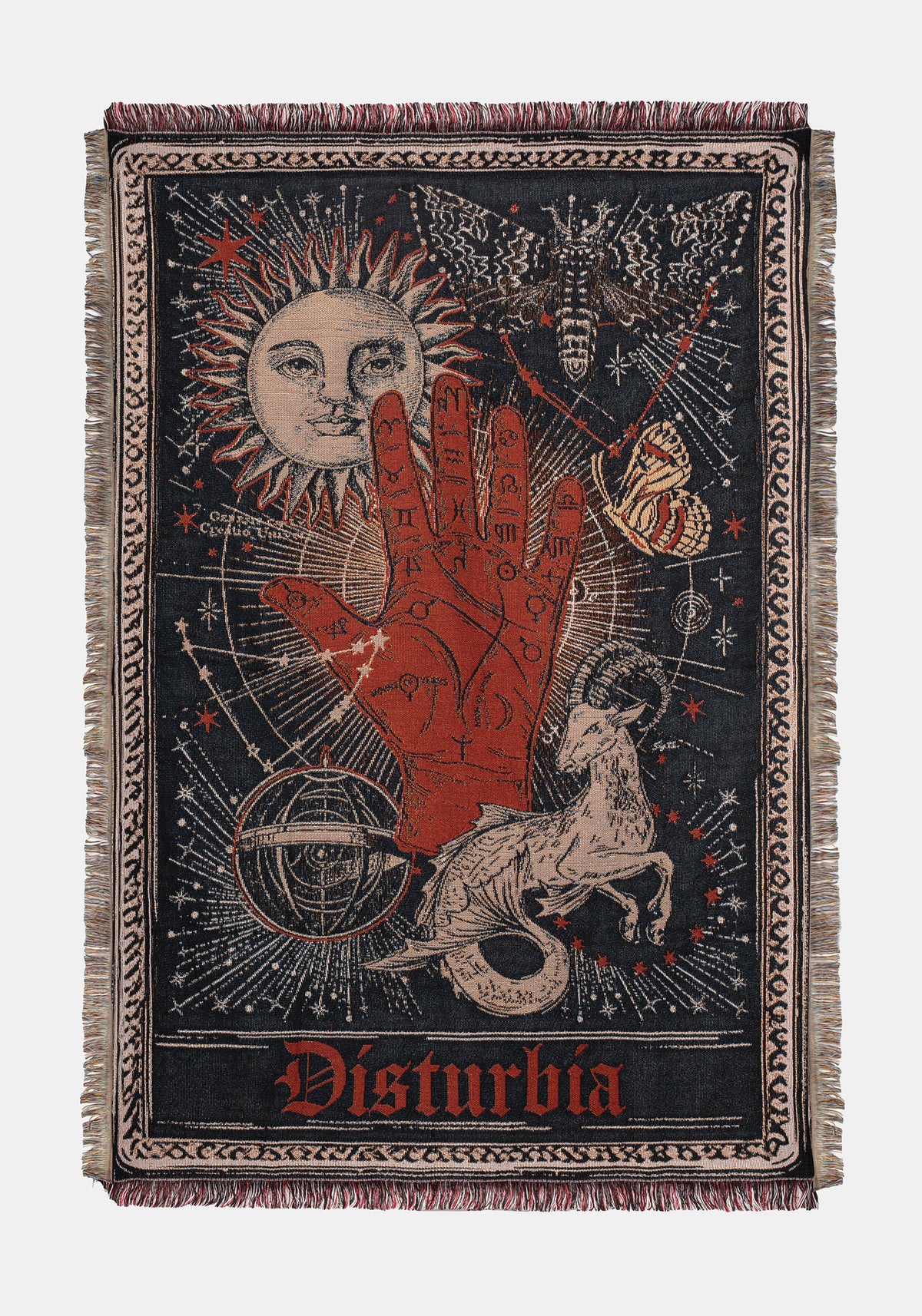 Temperance Palme Reading Tapestry Decke