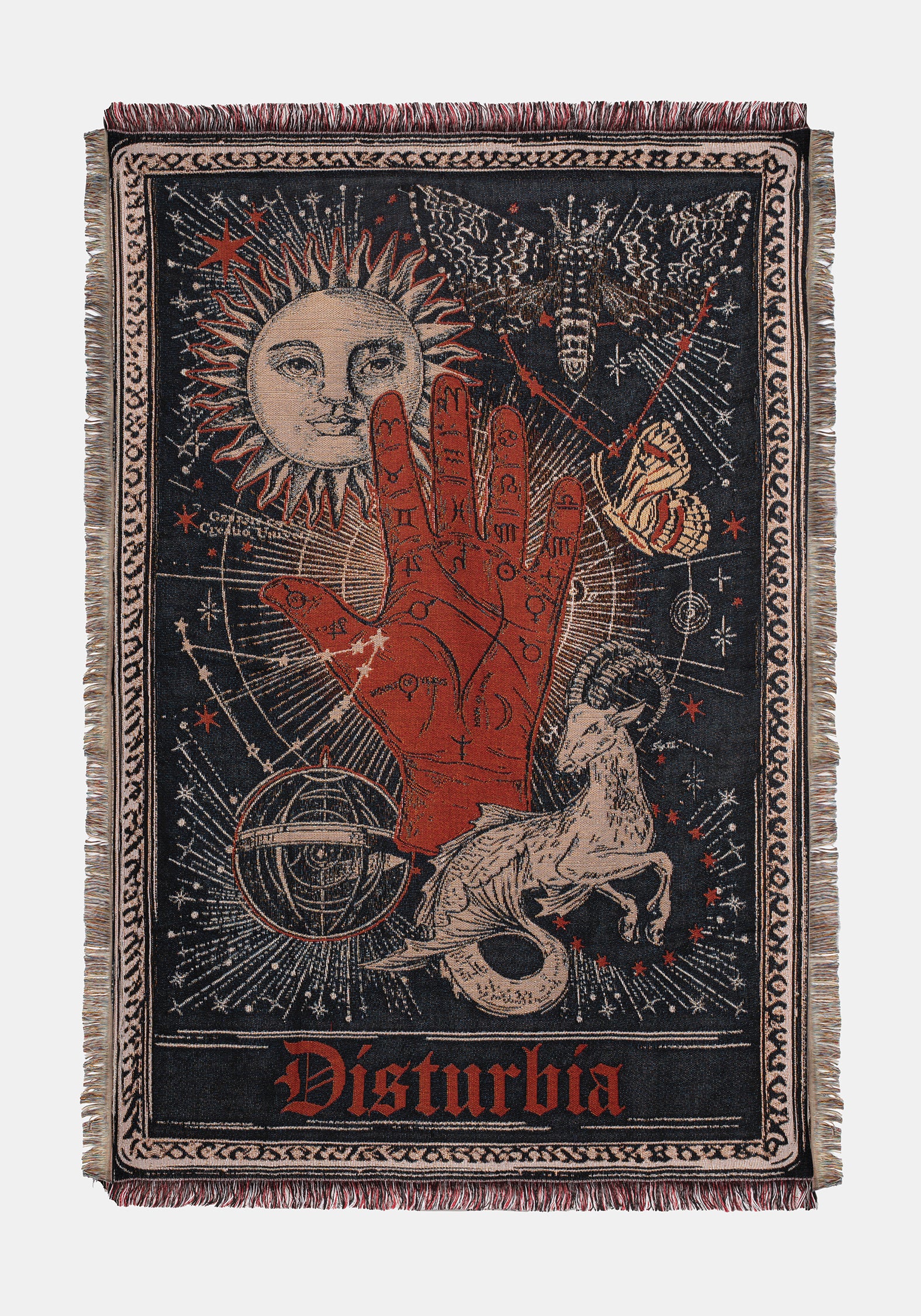Temperance Palme Reading Tapestry Decke