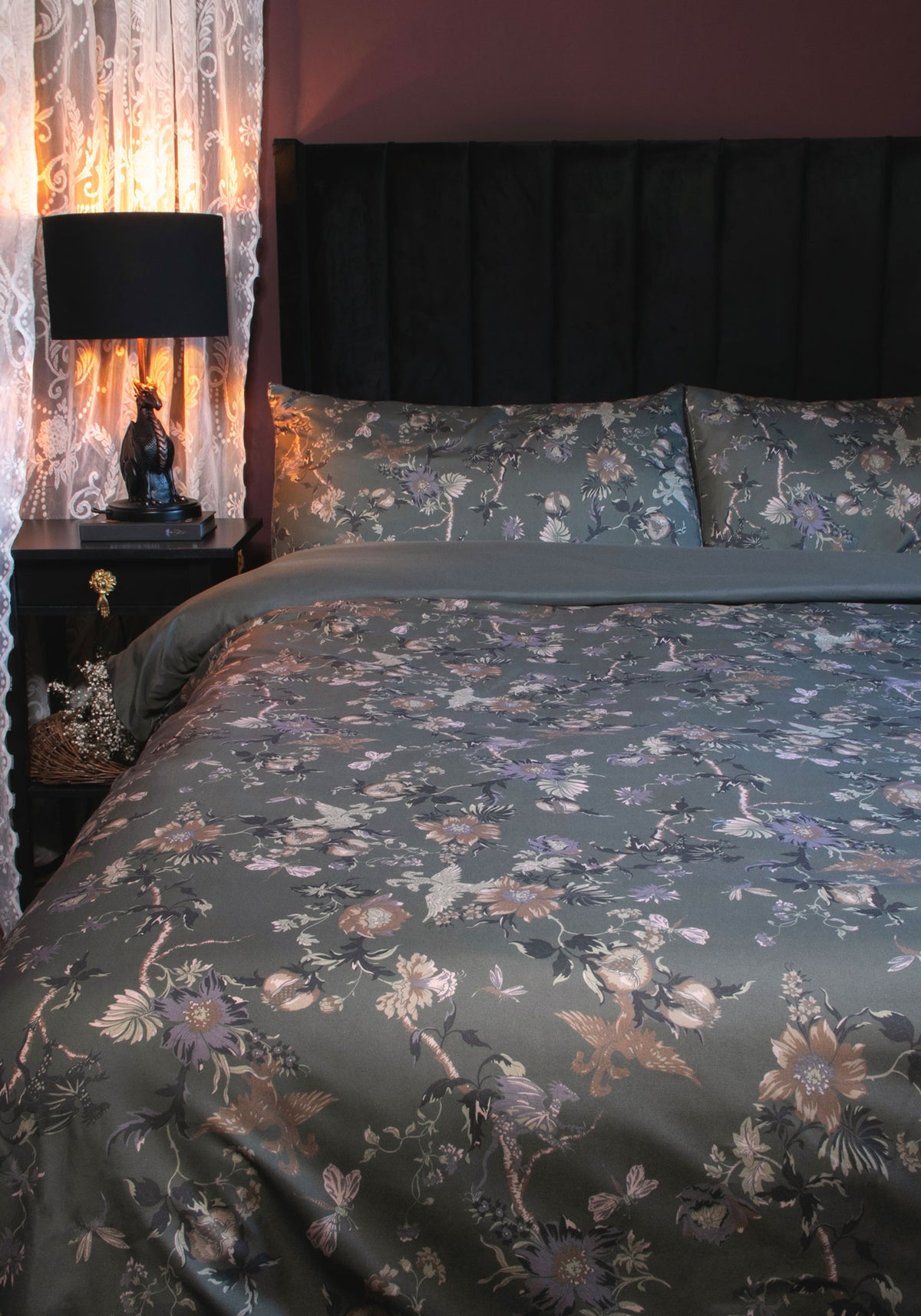 Poison Garden Print Bedding Set - EU King