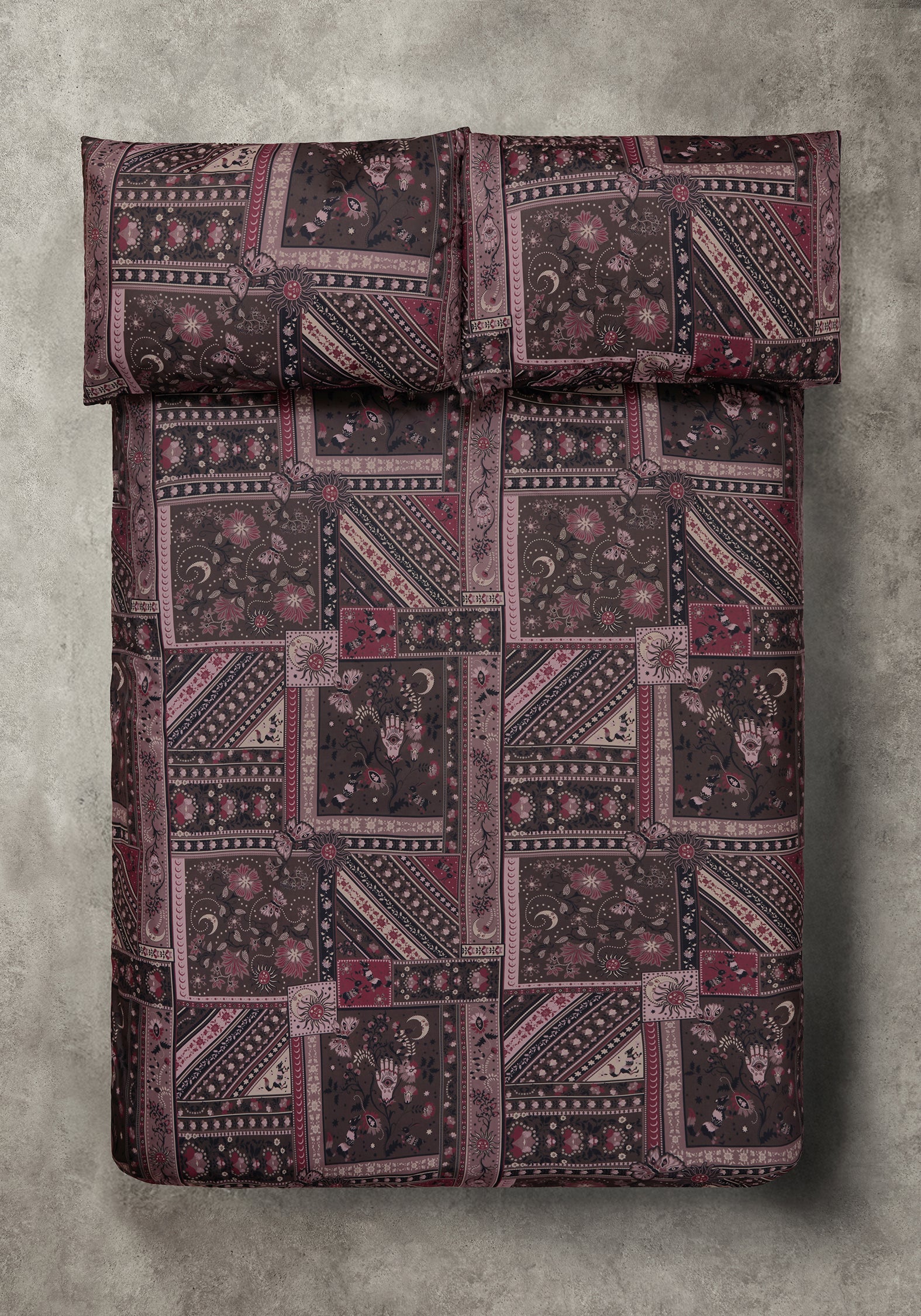 Nola Folk Patchwork Bedding - EU King
