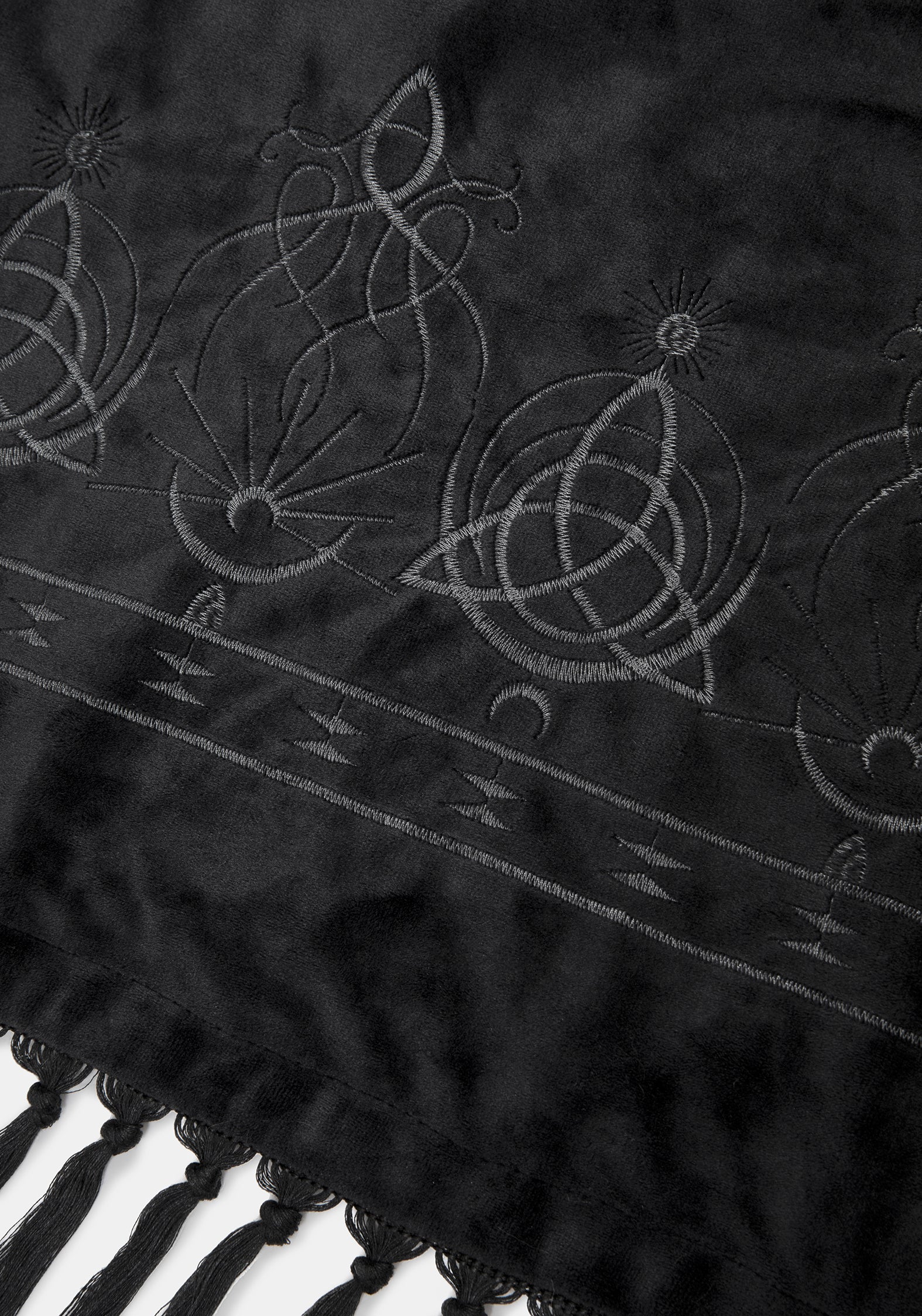 Trinity Moon Embroidered Throw