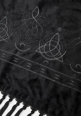 Trinity Moon Embroidered Throw