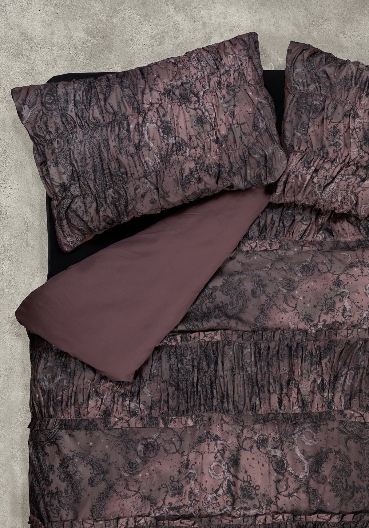 Gaia Celestial Ruched Bedding - EUD