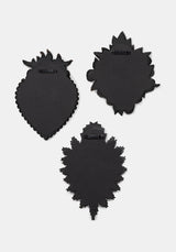 Noctara Heart Mirrors Set of 3