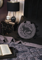 Frellen Cat Embroidered Round Tassel Cushion