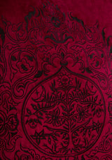 Seloni Embroidered Lace Edge Square Cushion