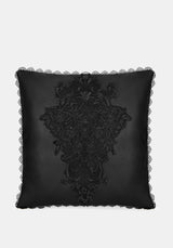Eldertree Applique Lace Edge Cushion