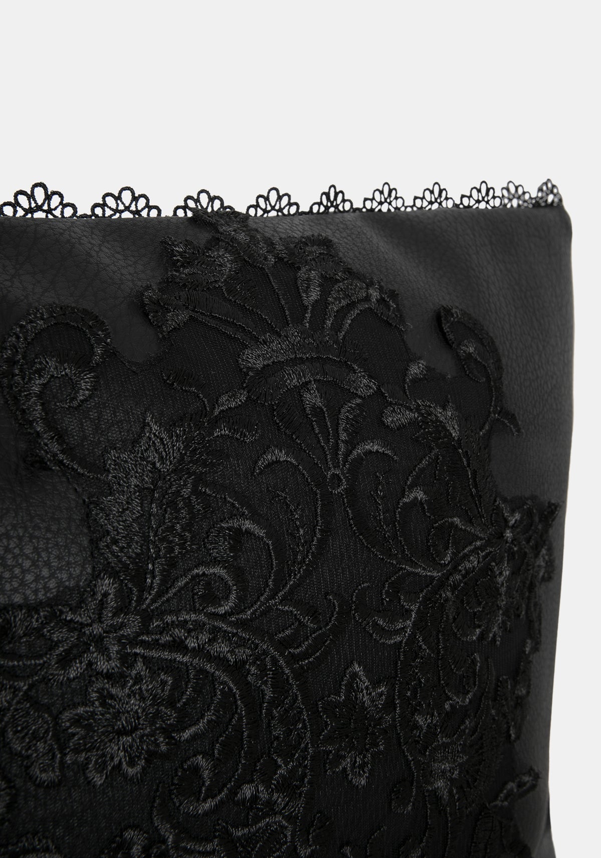 Eldertree Applique Lace Edge Cushion
