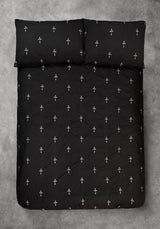 Vurlo Embroidered Cross Bedding - EU King