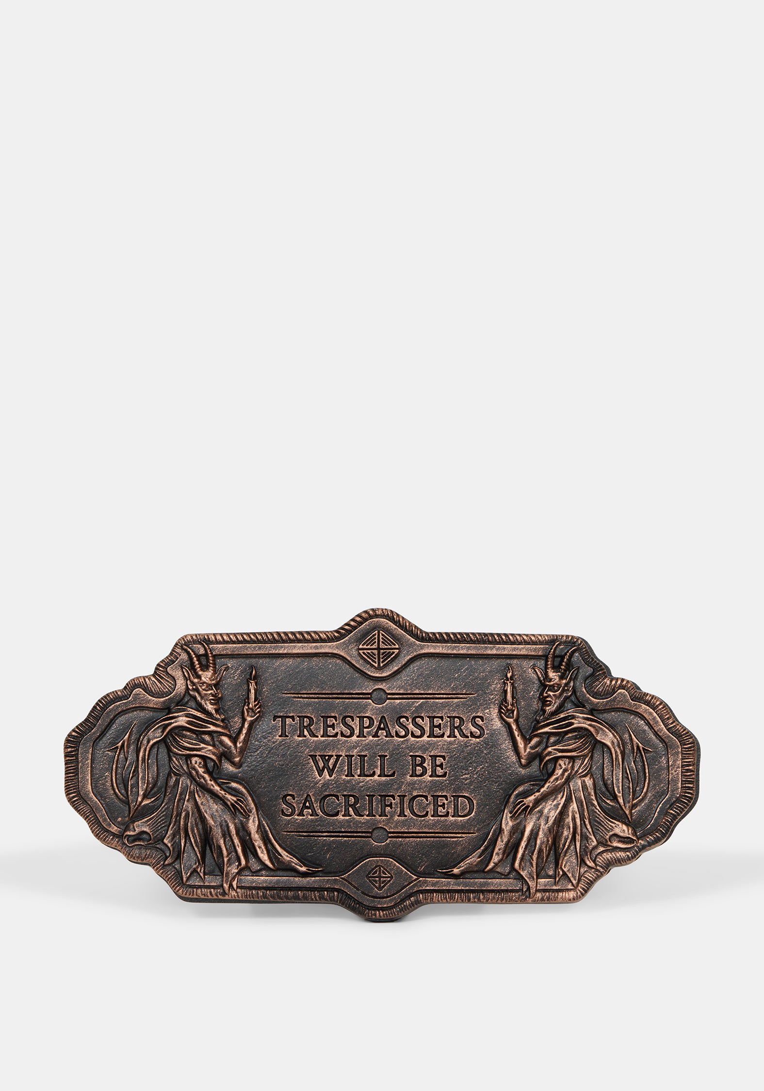 Trespassers Indoor/Outdoor Wall Plaque