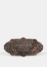 Trespassers Indoor/Outdoor Wall Plaque