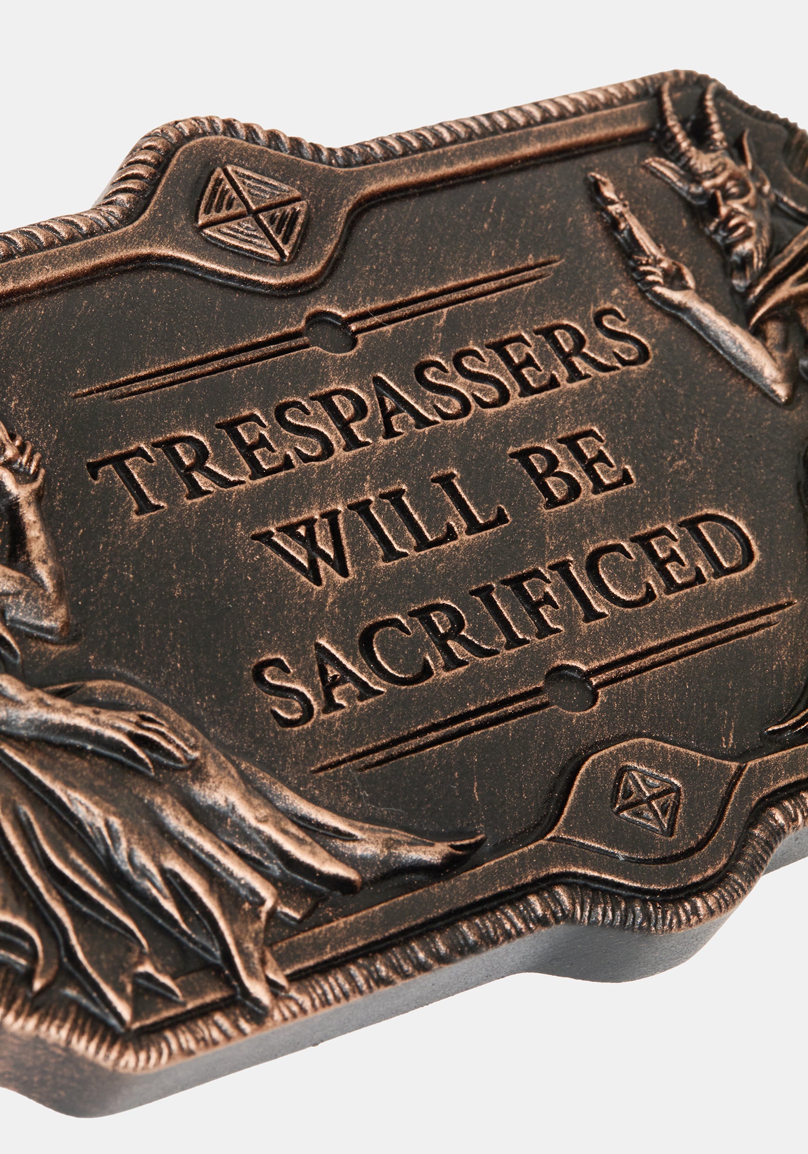 Trespassers Indoor/Outdoor Wall Plaque