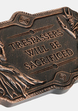 Trespassers Indoor/Outdoor Wall Plaque