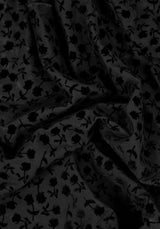 LOVESPELL Beflockt Mesh Lang Ärmel Top