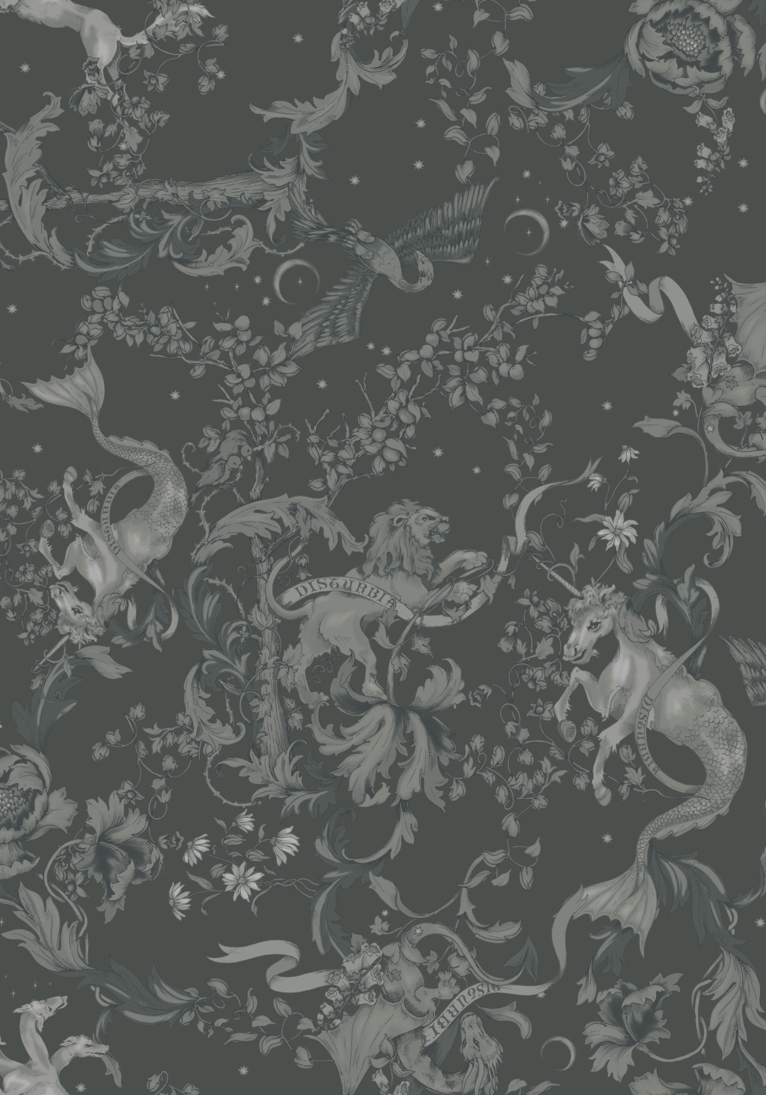 Merunicorn Enchanted Wald Grau Chiffon Wickel Top