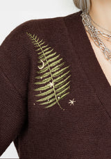 Vasilisa Bestickt Gestrickt Cardigan