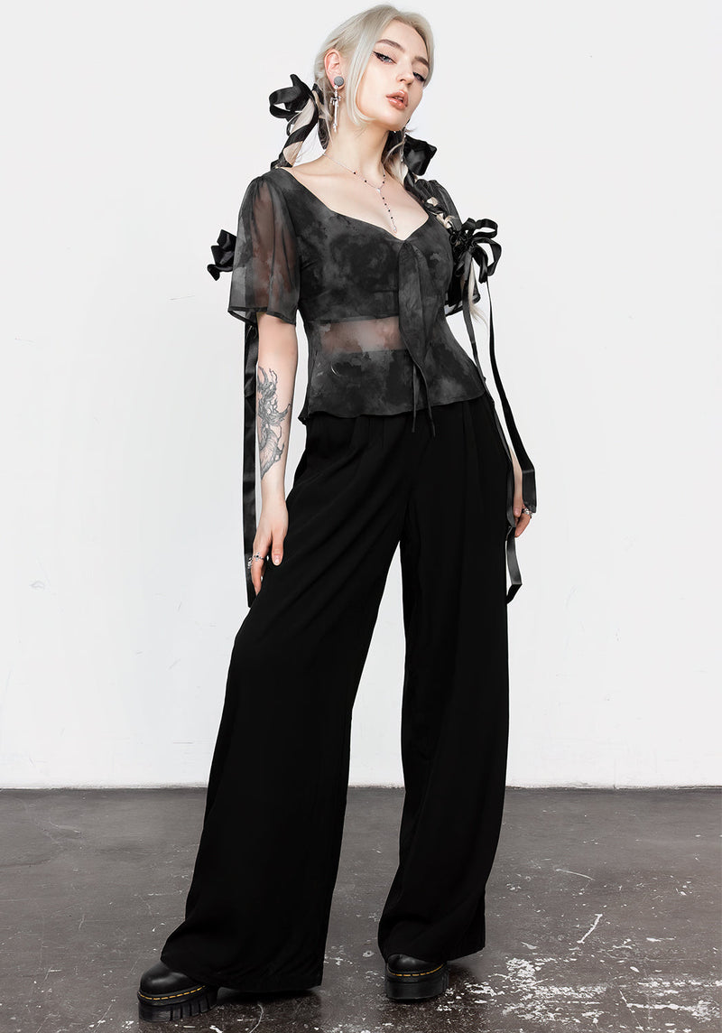 Tempest Krawatte Peplum Top