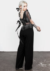 Tempest Krawatte Peplum Top