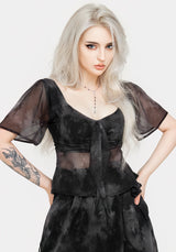 Tempest Krawatte Peplum Top
