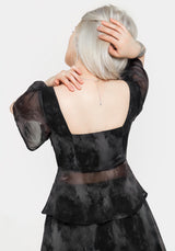 Tempest Krawatte Peplum Top