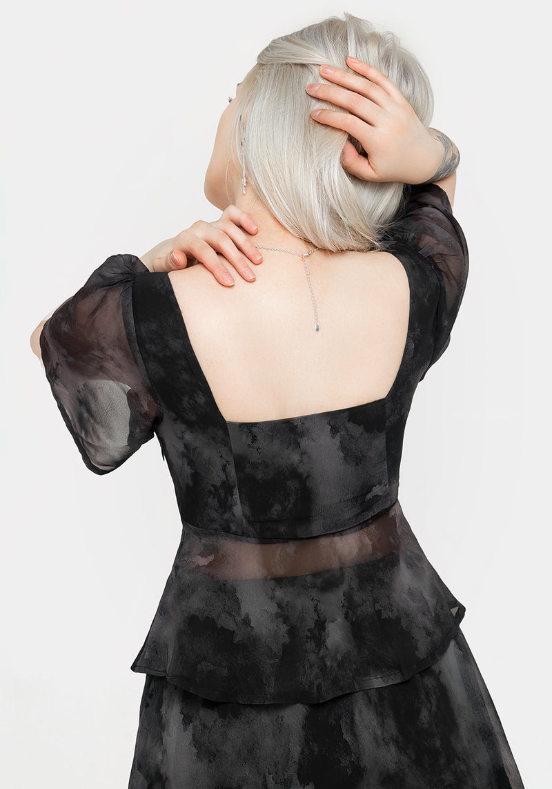 Tempest Krawatte Peplum Top