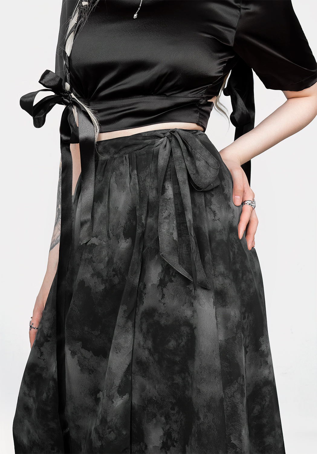 Tempest Krawatte Taille Midaxi-Kleid Rock