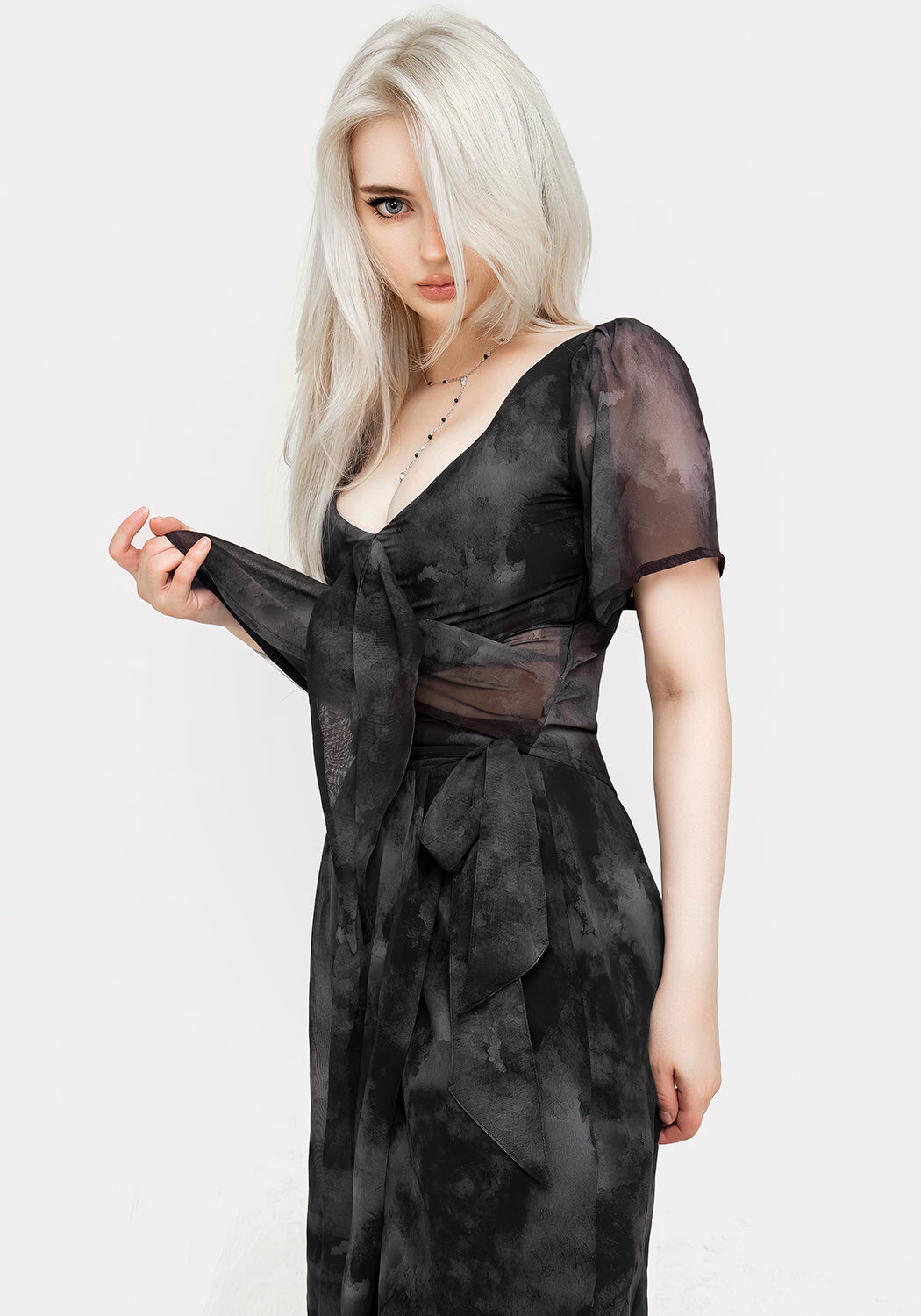 Tempest Krawatte Taille Midaxi-Kleid Rock
