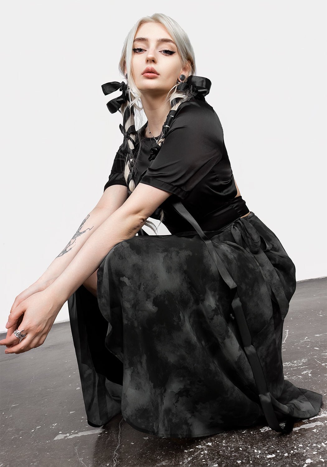 Tempest Krawatte Taille Midaxi-Kleid Rock